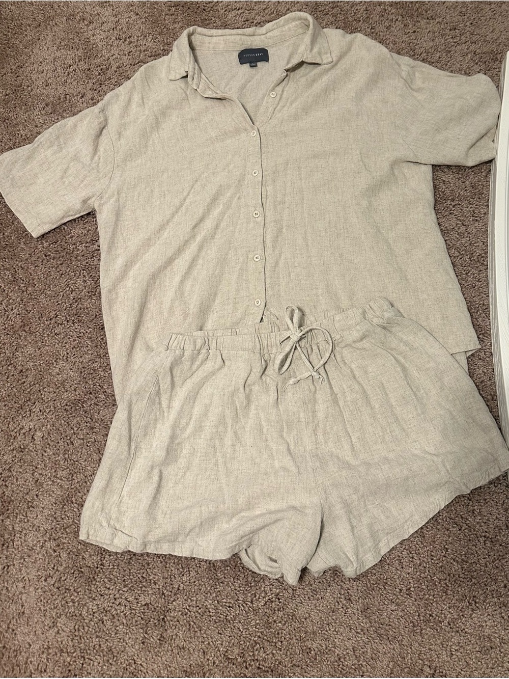 Matching Two Piece Set - Neutral Shirt and Short